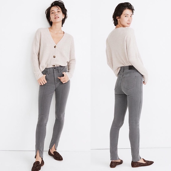 Madewell Jeans 25 10” High Rise‎ Roadtripper Front Slit In Carlin NWT - Picture 1 of 8